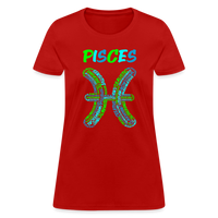 Thumbnail for Women's Power Words Pisces T-Shirt - red