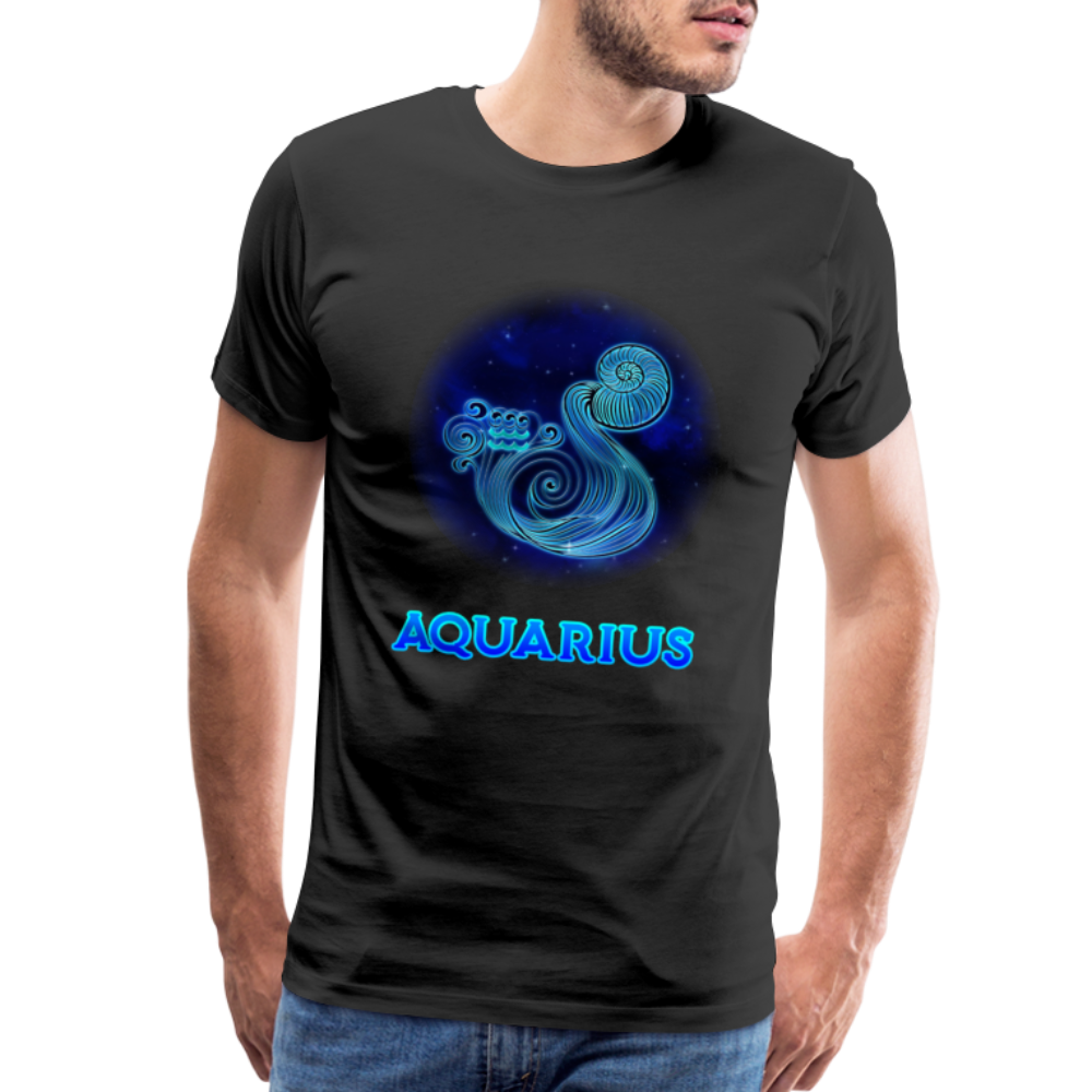 Men's Aquarius Premium T-Shirt - black