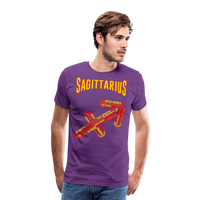 Thumbnail for Men's Power Words Sagittarius Premium T-Shirt - purple