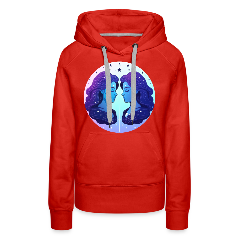 Women’s Magic Gemini Premium Hoodie - red