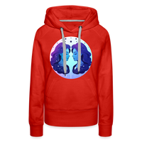 Thumbnail for Women’s Magic Gemini Premium Hoodie - red