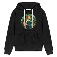 Thumbnail for Women’s Mosaic Virgo Premium Hoodie - charcoal grey