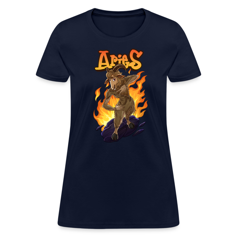 Women's Aries Narihndrab T-Shirt - navy