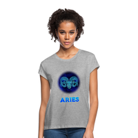 Thumbnail for Women's Aries Relaxed Fit T-Shirt - heather gray