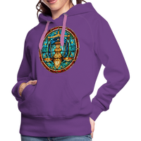 Thumbnail for Women’s Mosaic Libra Premium Hoodie - purple 