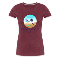 Thumbnail for Women's Dragonfly Oasis V.1 Premium T-Shirt - heather burgundy