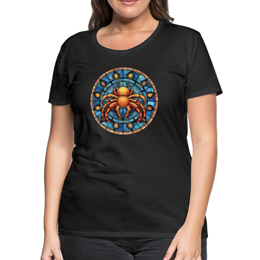 Women’s Mosaic Cancer Premium T-Shirt - black