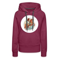 Thumbnail for Women’s Symbol Sagittarius Premium Hoodie - burgundy