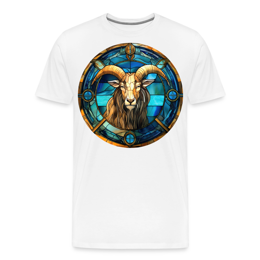 Men's Mosaic Capricorn Premium T-Shirt - white