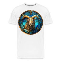 Thumbnail for Men's Mosaic Capricorn Premium T-Shirt - white