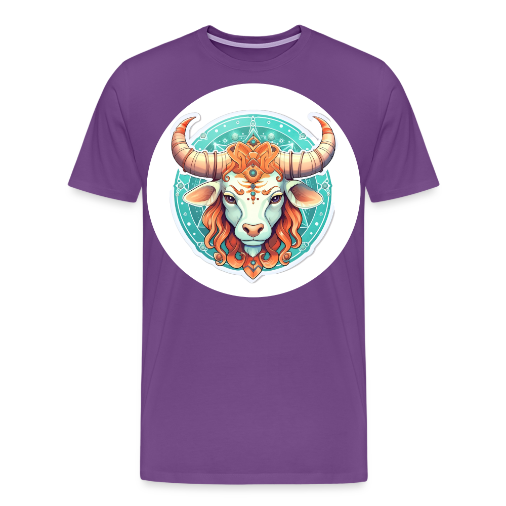 Men's Symbol Taurus Premium T-Shirt - purple