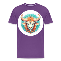 Thumbnail for Men's Symbol Taurus Premium T-Shirt - purple