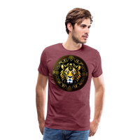 Thumbnail for Men's Mythical Leo Premium T-Shirt - heather burgundy