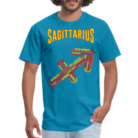 Thumbnail for Men's Power Words Sagittarius Classic T-Shirt - turquoise