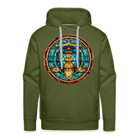 Thumbnail for Men’s Mosaic Libra Premium Hoodie - olive green