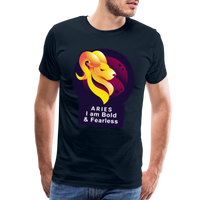 Thumbnail for Men's Glow Aries Premium T-Shirt - deep navy