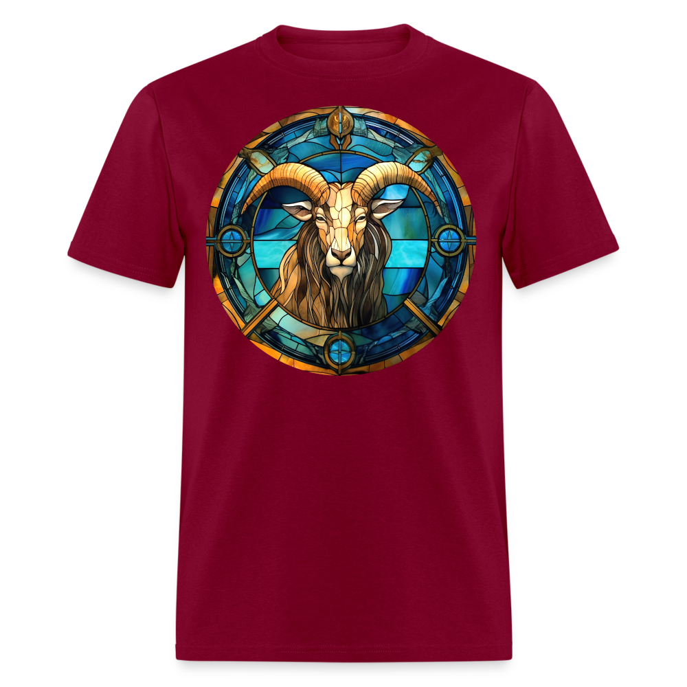 Men's Mosaic Capricorn Classic T-Shirt - burgundy