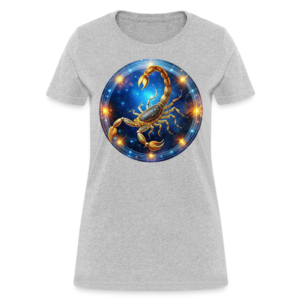 Women's Mystic Scorpio T-Shirt - heather gray