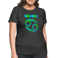 Thumbnail for Women's Power Words Cancer T-Shirt - heather black