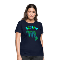 Thumbnail for Women's Power Words Scorpio T-Shirt - navy