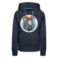 Thumbnail for Women’s Symbol Capricorn Premium Hoodie - navy