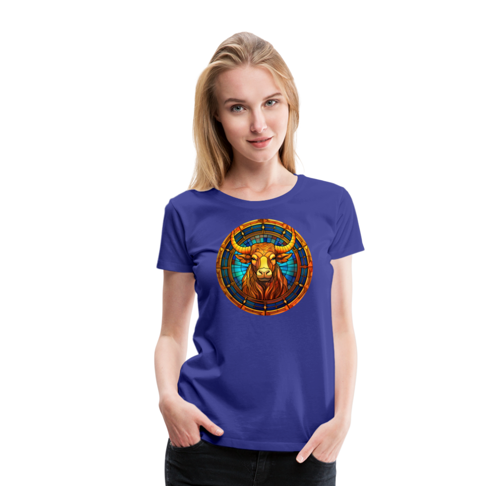 Women’s Mosaic Taurus Premium T-Shirt - royal blue