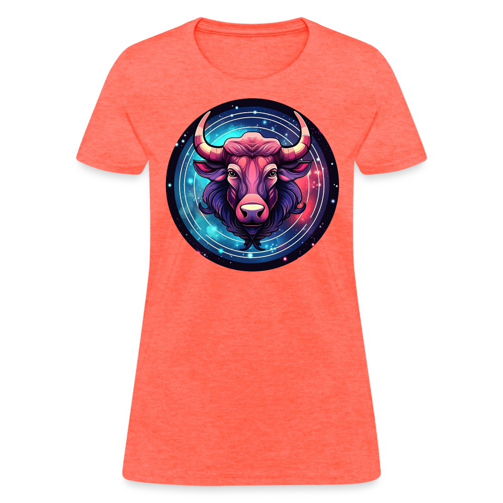 Women's Mystic Taurus T-Shirt - heather coral