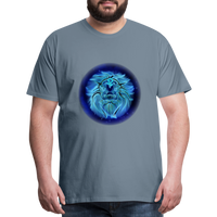 Thumbnail for Men's Leo Premium T-Shirt - steel blue