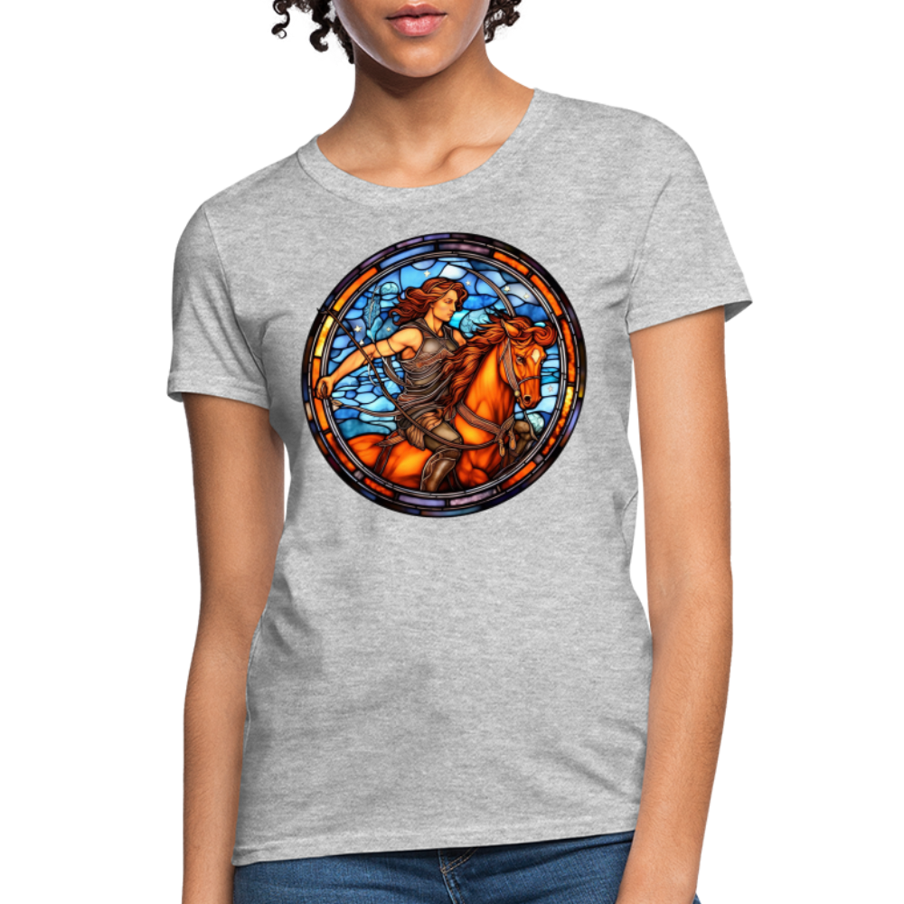 Women's Mosaic Sagittarius T-Shirt - heather gray