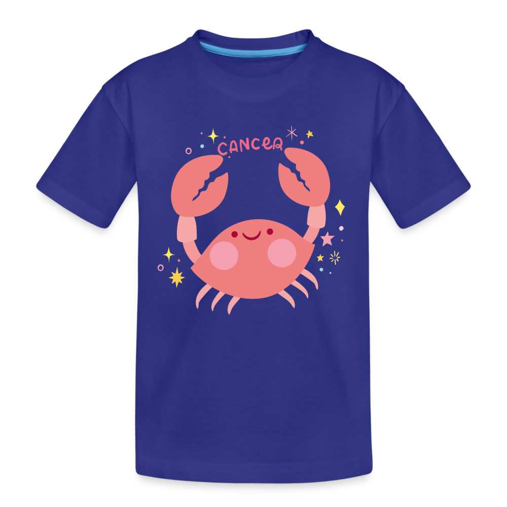 Kid’s Pinky Cancer Premium Organic T-Shirt - royal blue