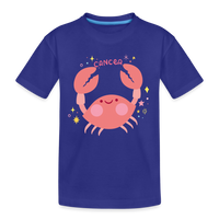 Thumbnail for Kid’s Pinky Cancer Premium Organic T-Shirt - royal blue