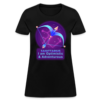 Thumbnail for Women's Neon Sagittarius T-Shirt - black