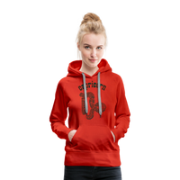 Thumbnail for Women's Power Words Capricorn Premium Hoodie - red