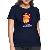 Thumbnail for Women's Glow Taurus T-Shirt - navy