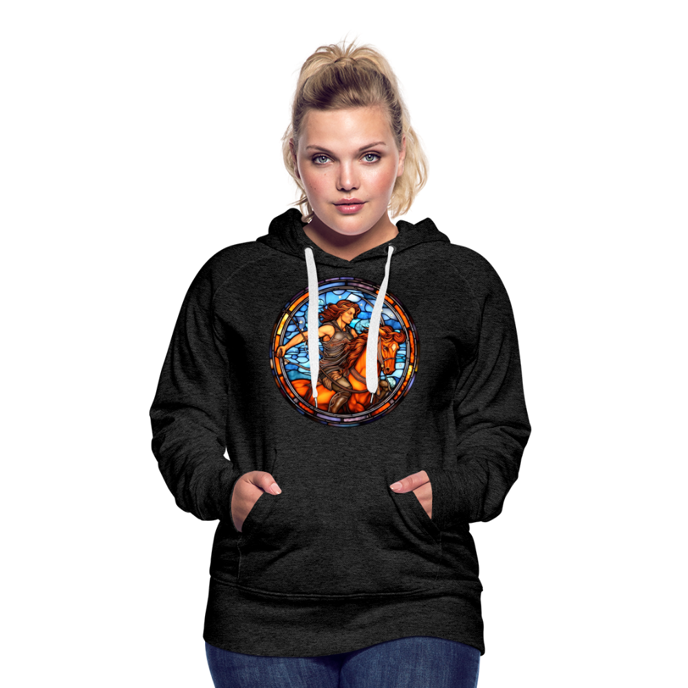 Women’s Mosaic Sagittarius Premium Hoodie - charcoal grey