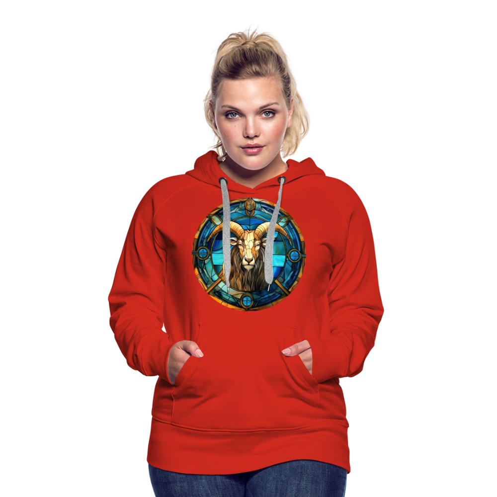 Women’s Mosaic Capricorn Premium Hoodie - red