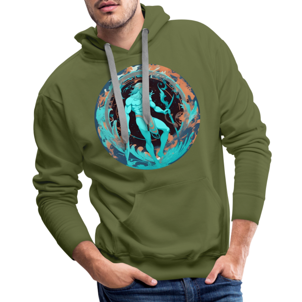 Men’s Mythical Aquarius Premium Hoodie - olive green