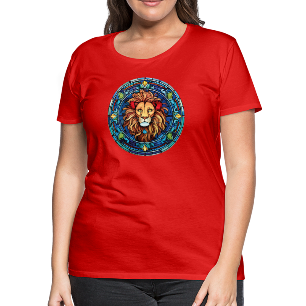 Women's Mosaic Leo Premium T-Shirt - red