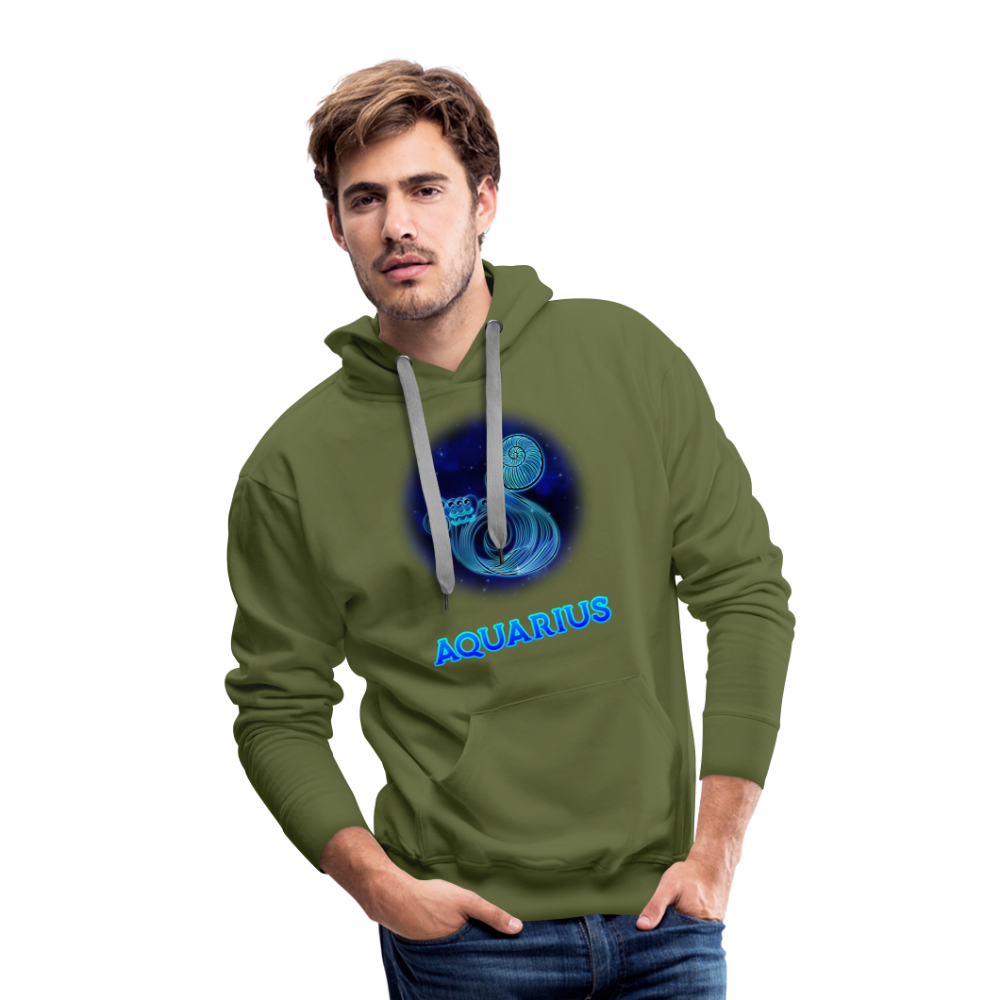 Men’s Aquarius Premium Hoodie - olive green