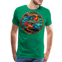 Thumbnail for Men's Mosaic Pisces Premium T-Shirt - kelly green