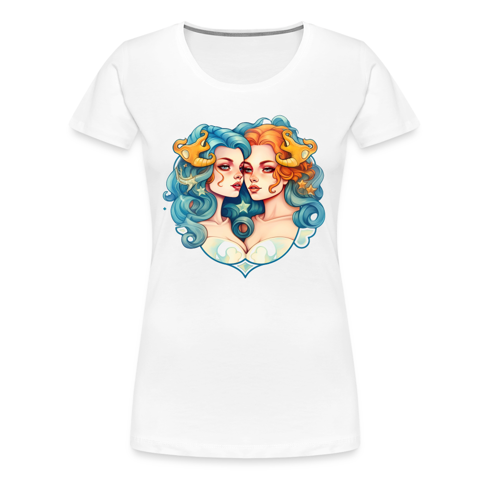 Women’s Symbol Gemini Premium T-Shirt - white