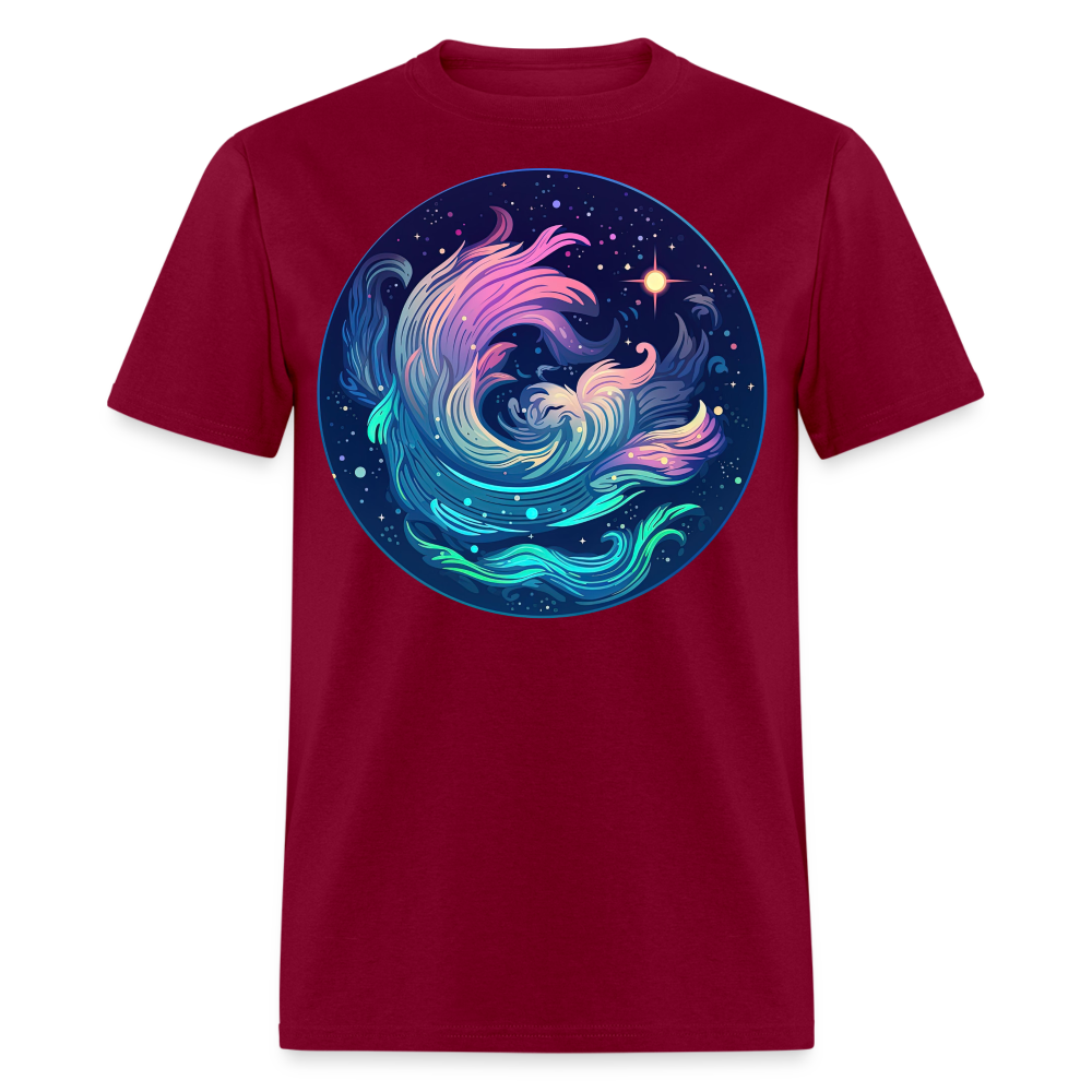 Men's Magic Aquarius Classic T-Shirt - burgundy