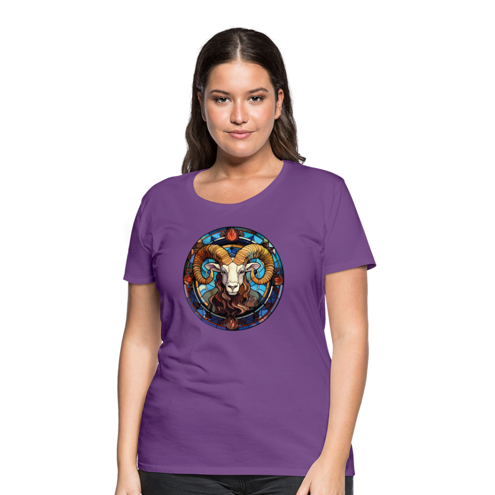 Women’s Mosaic Aries Premium T-Shirt - purple