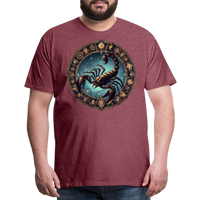 Thumbnail for Men's Mythical Scorpio Premium T-Shirt - heather burgundy