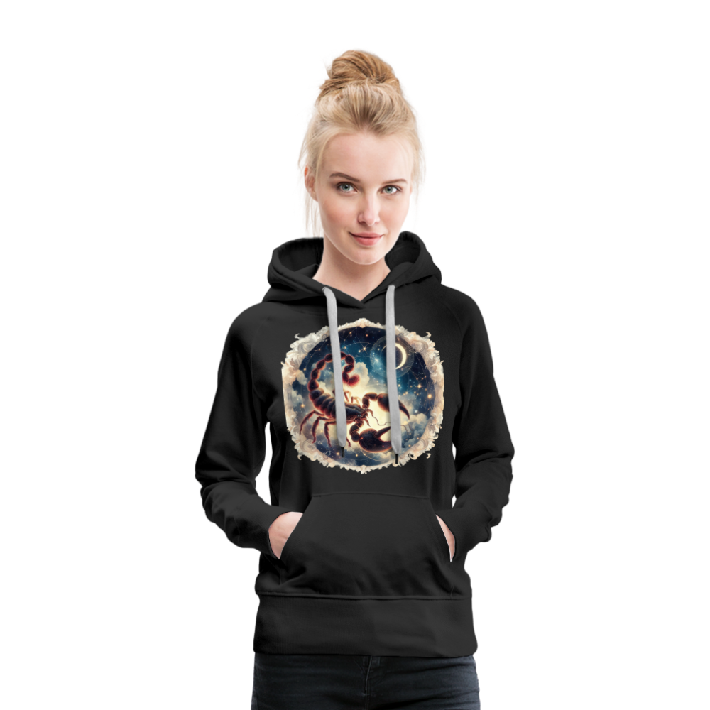 Women’s Mythical Scorpio Premium Hoodie - black