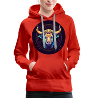 Thumbnail for Women’s Magic Taurus Premium Hoodie - red