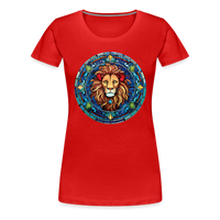 Thumbnail for Women's Mosaic Leo Premium T-Shirt - red