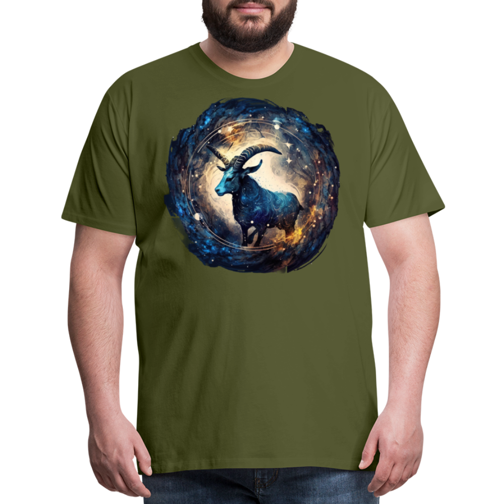 Men's Mythical Capricorn Premium T-Shirt - olive green