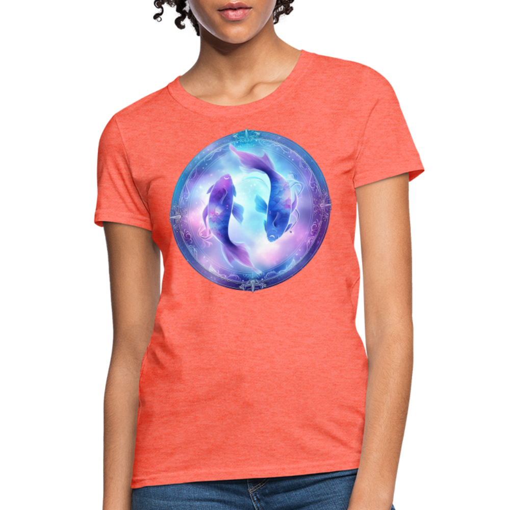 Women's Classic Pisces T-Shirt - heather coral