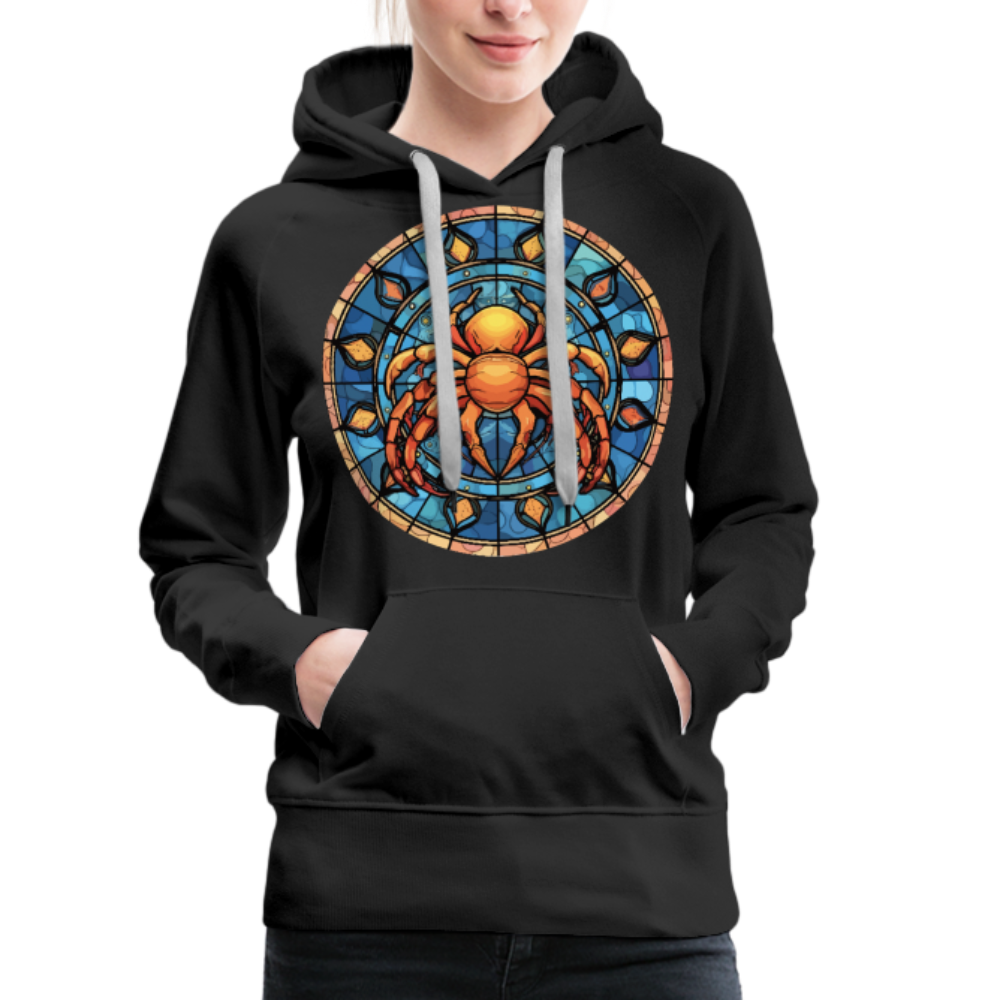 Women’s Mosaic Cancer Premium Hoodie - black